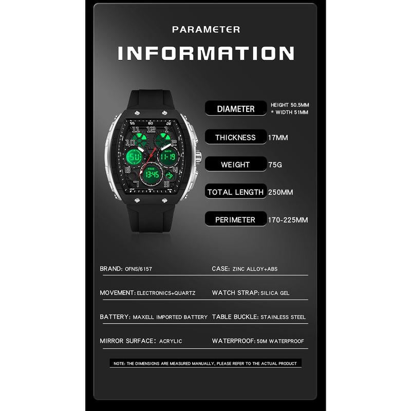 ⌚Moško digitalno športno uro z osvetlitvijo ozadja in samodejnim datumom✨-SL