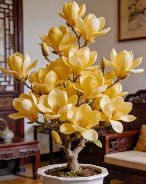Magnolia liliiflora (μαύρες ορχιδέες) βολβοί 🌸 Τα λουλούδια κρύβουν τα φύλλα, το άρωμα γεμίζει τον αέρα-GR