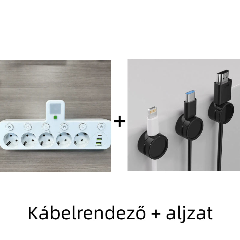 🔌⚡Pametni napajalni kabel z USB vrati (EU vtič)-SI
