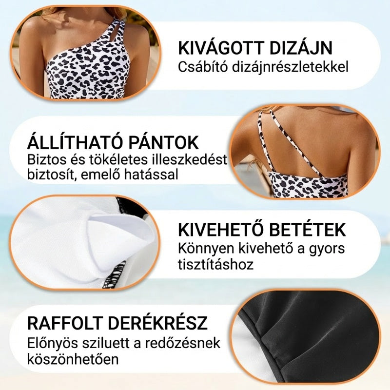 🔥 Μεγέθη S-2XL 🍀 Ολόσωμο μαγιό με έναν ώμο για γυναίκες 🏖️👙-EL