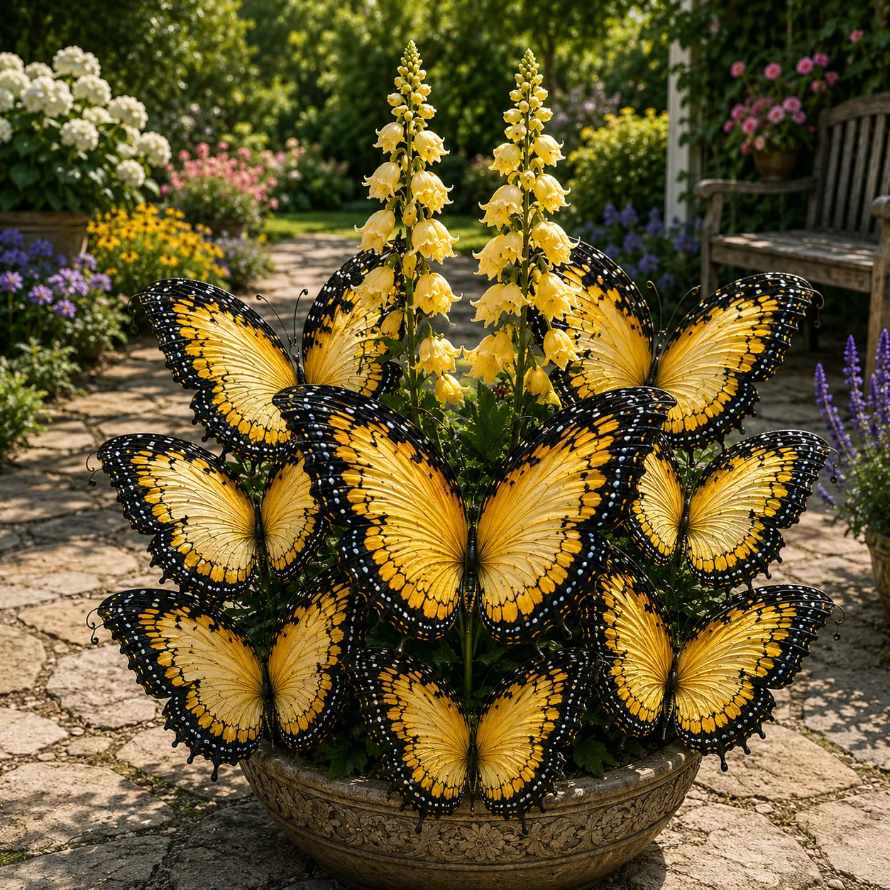 🦋 Βολβοί Hosta για κήπο με πεταλούδες - 🌸Hosta που μοιάζει με κήπο γεμάτο πεταλούδες-GR