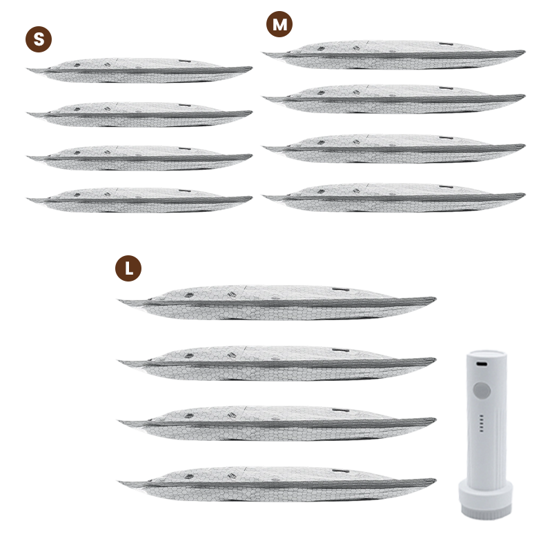 💪🌬️ Vakuumske potovalne torbe za shranjevanje in prenosni komplet črpalk 👕✨-SI