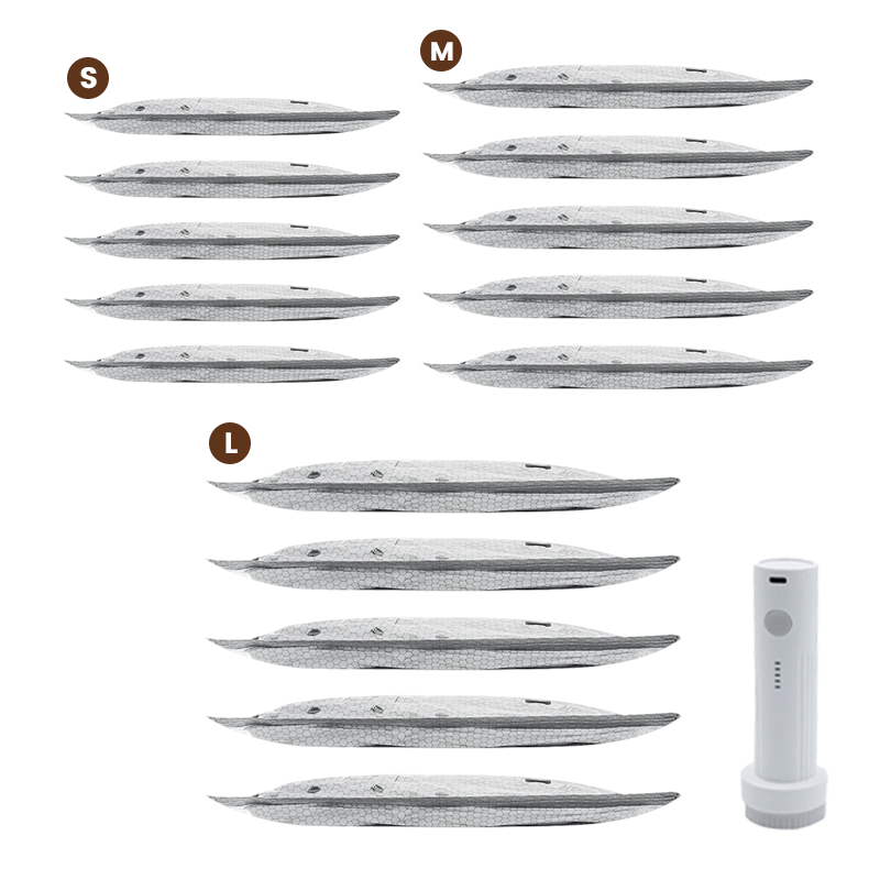 💪🌬️ Vakuumske potovalne torbe za shranjevanje in prenosni komplet črpalk 👕✨-SI