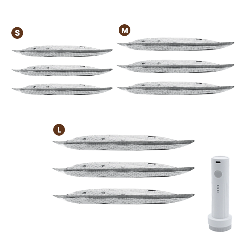 💪🌬️ Vakuumske potovalne torbe za shranjevanje in prenosni komplet črpalk 👕✨-SI