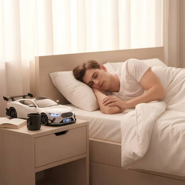 🎁 Budilka hiperavtomobila🏎️ Realističen motor in svetlobni učinki-SI