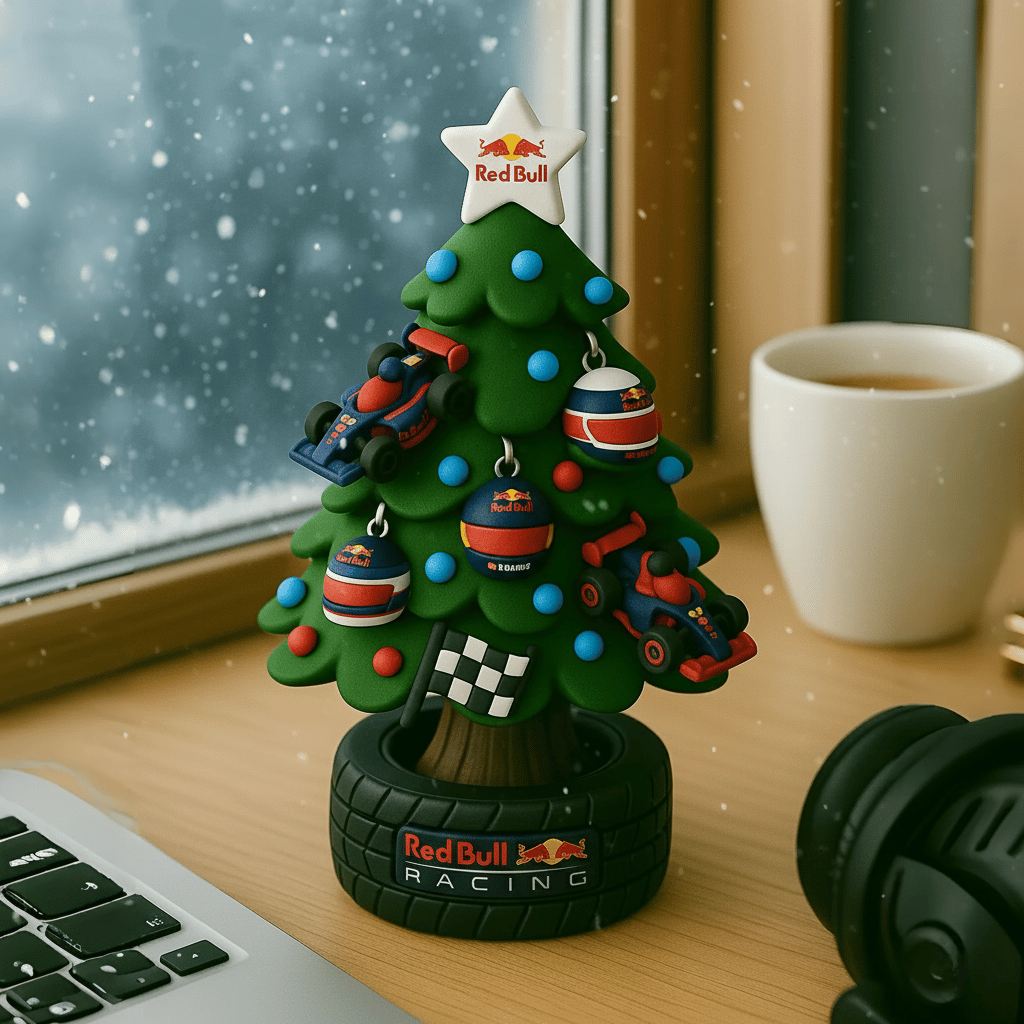 🎄🏎️ Μινιατούρα Χριστουγεννιάτικο Δέντρο σε Στυλ Ομάδας F1-GR