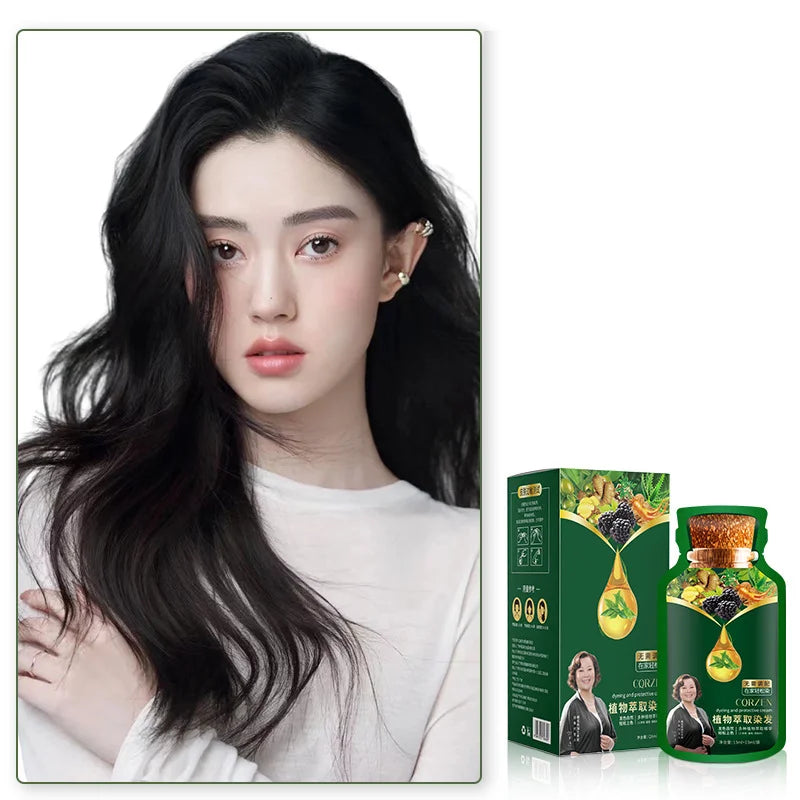 🔥Nežna barva za lase na rastlinski osnovi za hitro uporabo-SI