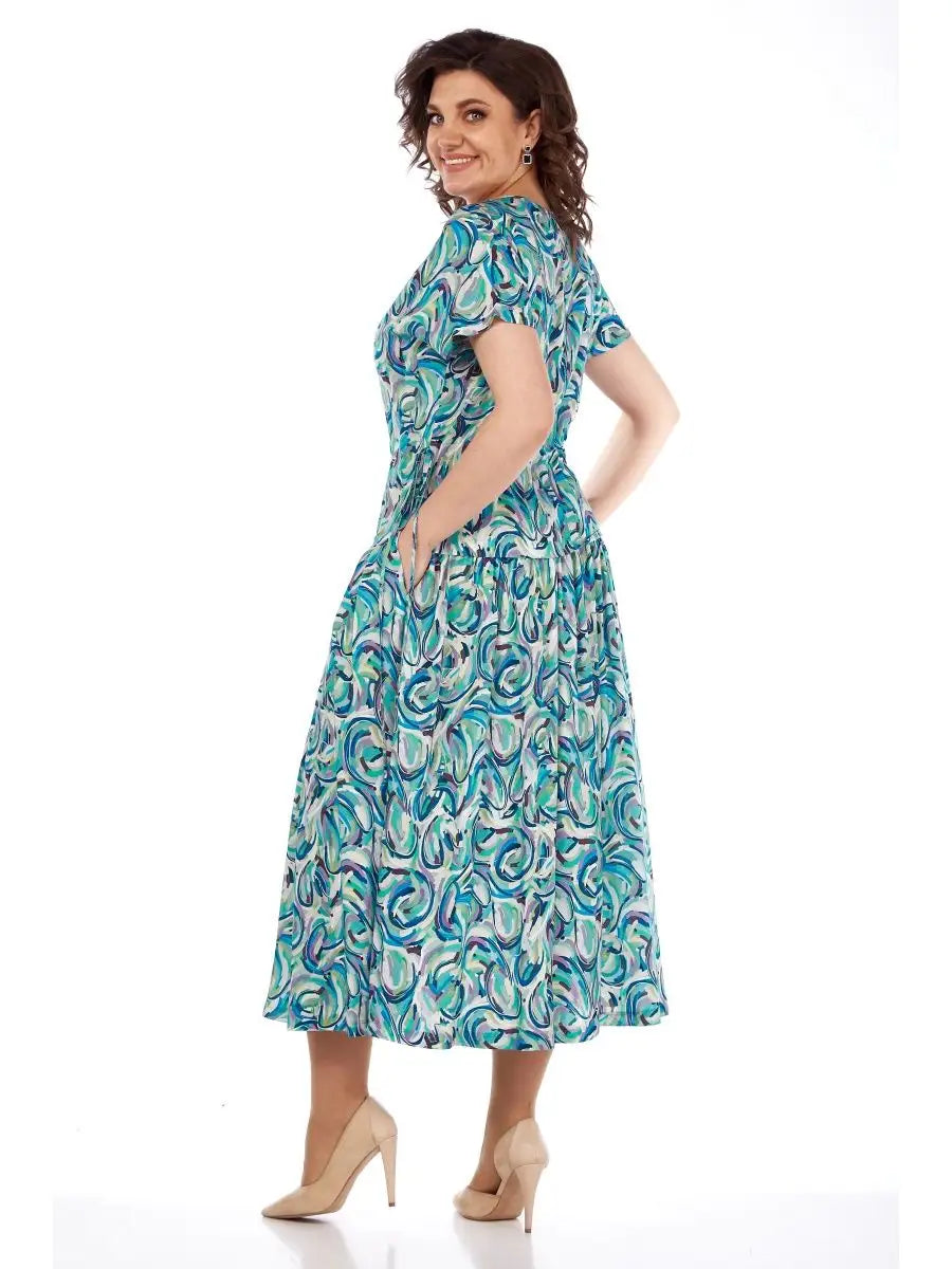 🔥Geriausias išpardavimas🔥🌺Vasarinė šifoninė suknelė su raštu👗-LT