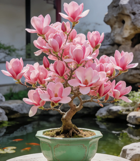 Magnolia liliiflora (μαύρες ορχιδέες) βολβοί 🌸 Τα λουλούδια κρύβουν τα φύλλα, το άρωμα γεμίζει τον αέρα-GR