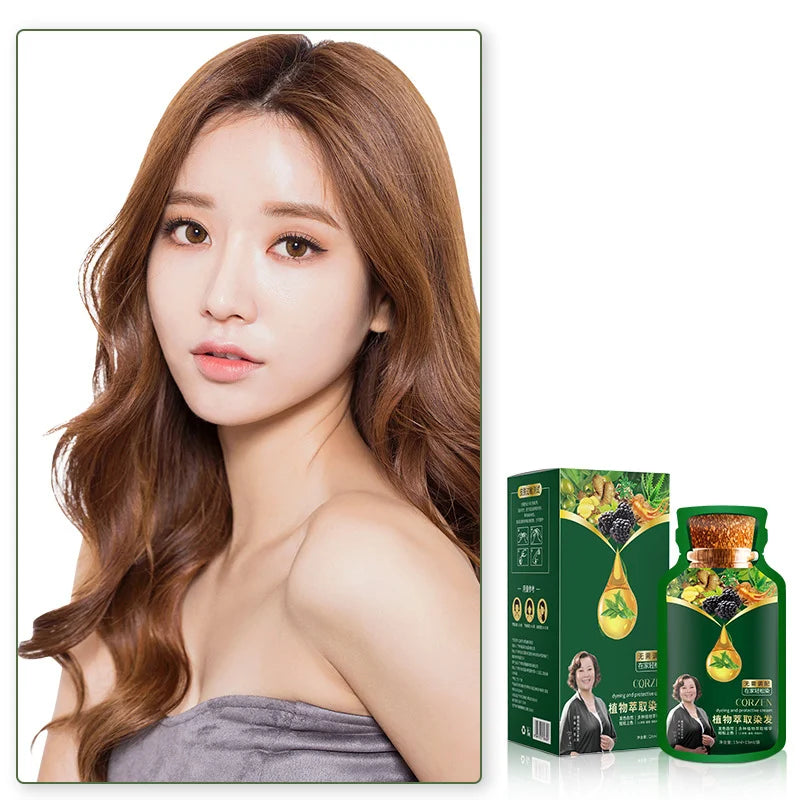 🔥Švelnūs augaliniai plaukų dažai greitam naudojimui - LT