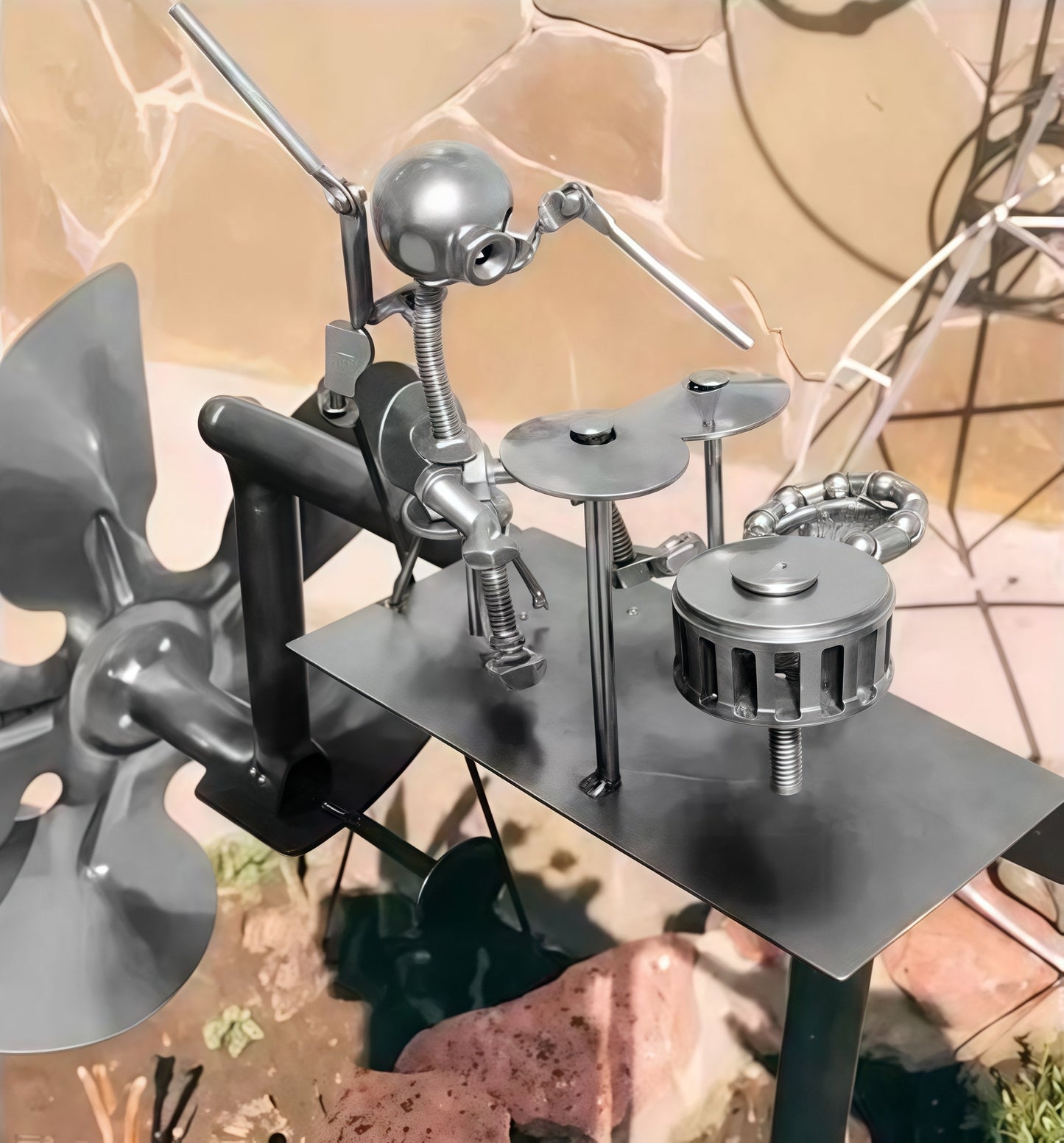 🔥Paskutinė 49 % nuolaidos diena🥁Ribotas kiekis rankų darbo vėjo malūnų su stulpu🎸-LT