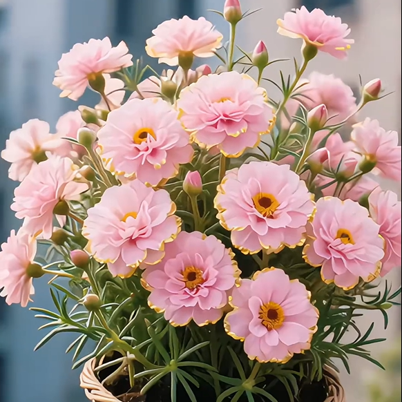 Χρυσή Δαντελωτή Πορτουλάκα🌸✨ Υπέροχα διπλά άνθη για αβίαστο καλοκαιρινό χρώμα-GR
