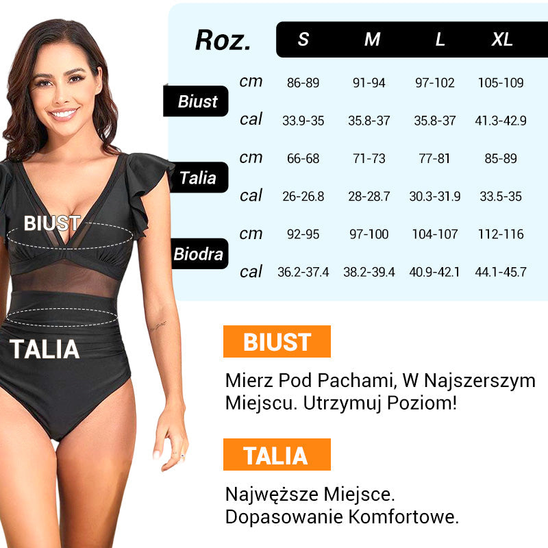 Σέξι ολόσωμο μαγιό με δαντέλα-GR