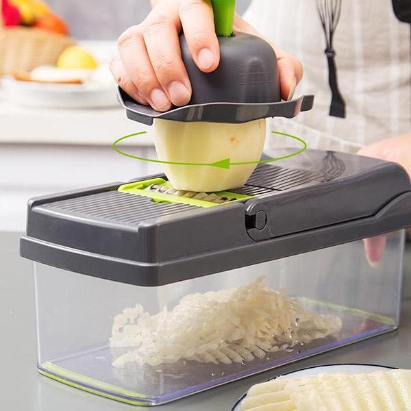 🎊 Σετ 16 τεμαχίων 🎊 Πολυλειτουργικός κόφτης φρούτων και λαχανικών-GR