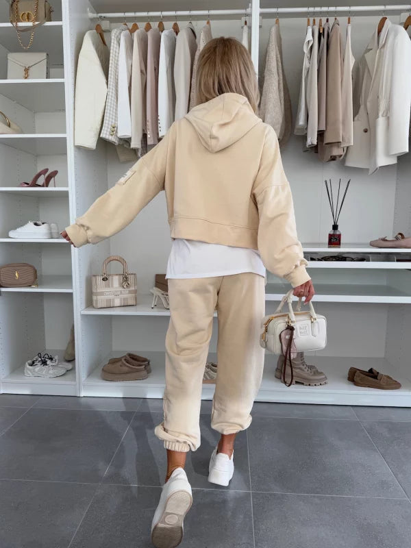 Άνετο βαμβακερό κοστούμι δύο τεμαχίων-GR