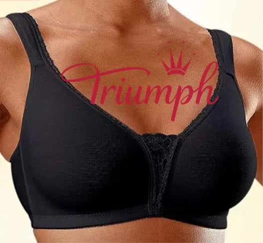 👙TRIUMPH - [3 vnt.] 🔥50% nuolaida didelio dydžio seksualiai nėriniuotai baltai liemenėlei-LT