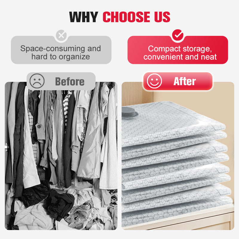 💪🌬️ Vakuumske potovalne torbe za shranjevanje in prenosni komplet črpalk 👕✨-SI