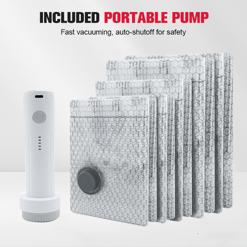 💪🌬️ Τσάντες ταξιδιού για αποθήκευση σε ηλεκτρική σκούπα και φορητό σετ αντλίας 👕✨-GR