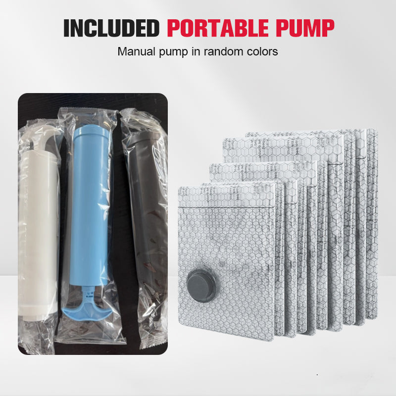 💪🌬️ Vakuumske potovalne torbe za shranjevanje in prenosni komplet črpalk 👕✨-SI