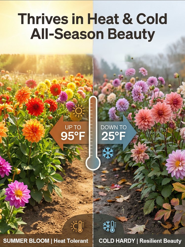 【Base Direct Sales】Βολβοί Διπλής Ντάλιας Four Seasons Blooming-SI