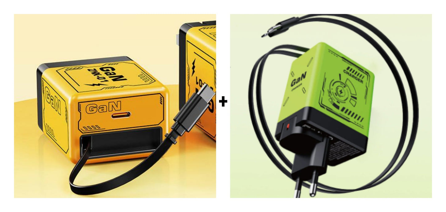 Revolucionarni polnilnik iz galijevega nitrida 【Združljiv z iPhone, Android telefoni in iPad】-GR