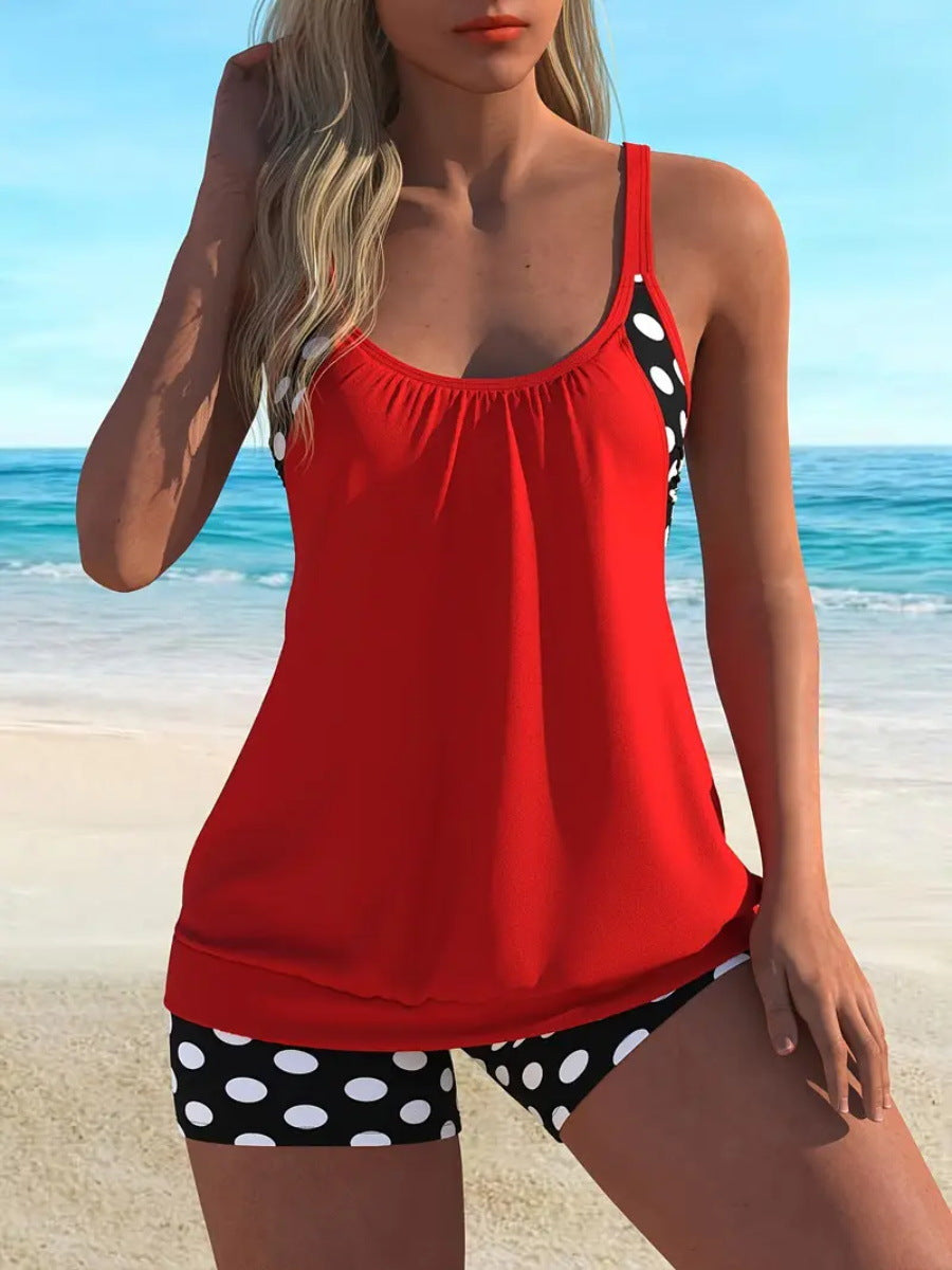 👙Γυναικείο μαγιό δύο τεμαχίων με πουά✨-GR