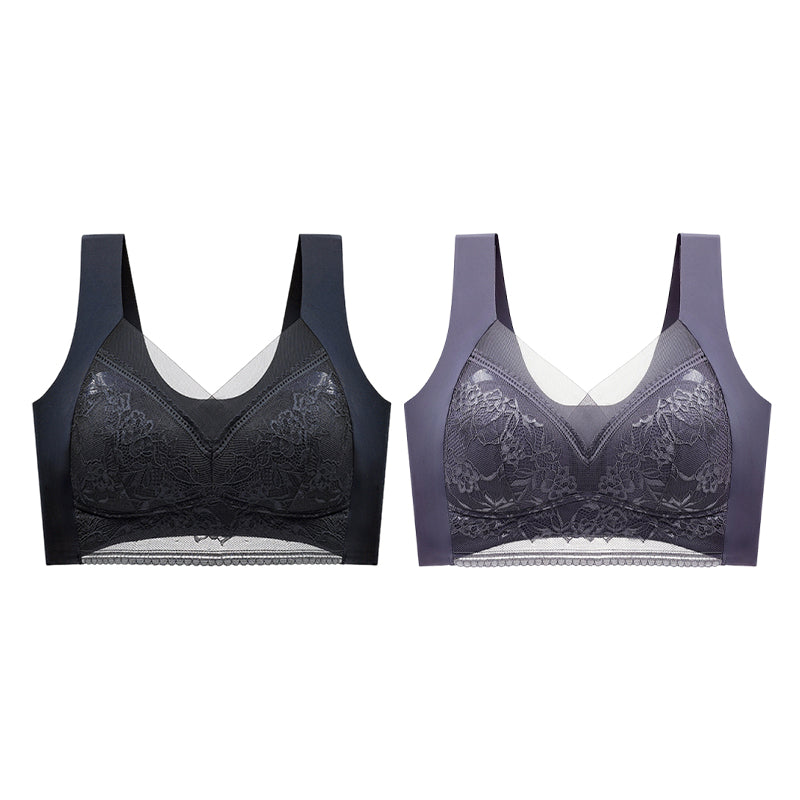 👙 Super patogi ir minkšta moteriška nėriniuota liemenėlė be plieninio žiedo【✨1 + 1 nemokamai】-LT