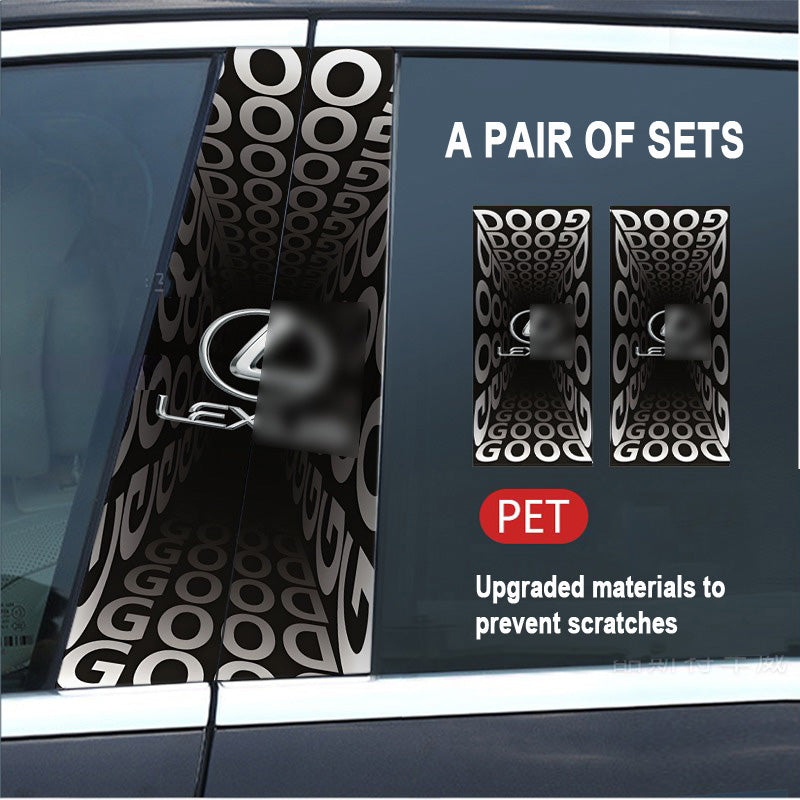 🔥Εκπτώσεις🔥Προστατευτική μεμβράνη HD για τροποποίηση κολόνας B αυτοκινήτου 2025 (2 τεμ.)-GR