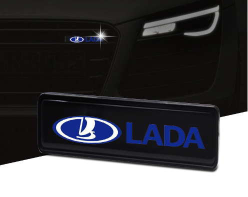 Ζεστές εκπτώσεις ✨50% έκπτωση ✨Κομψή, ατμοσφαιρική λάμπα LED με λογότυπο για την κεντρική μάσκα του αυτοκινήτου σας-GR