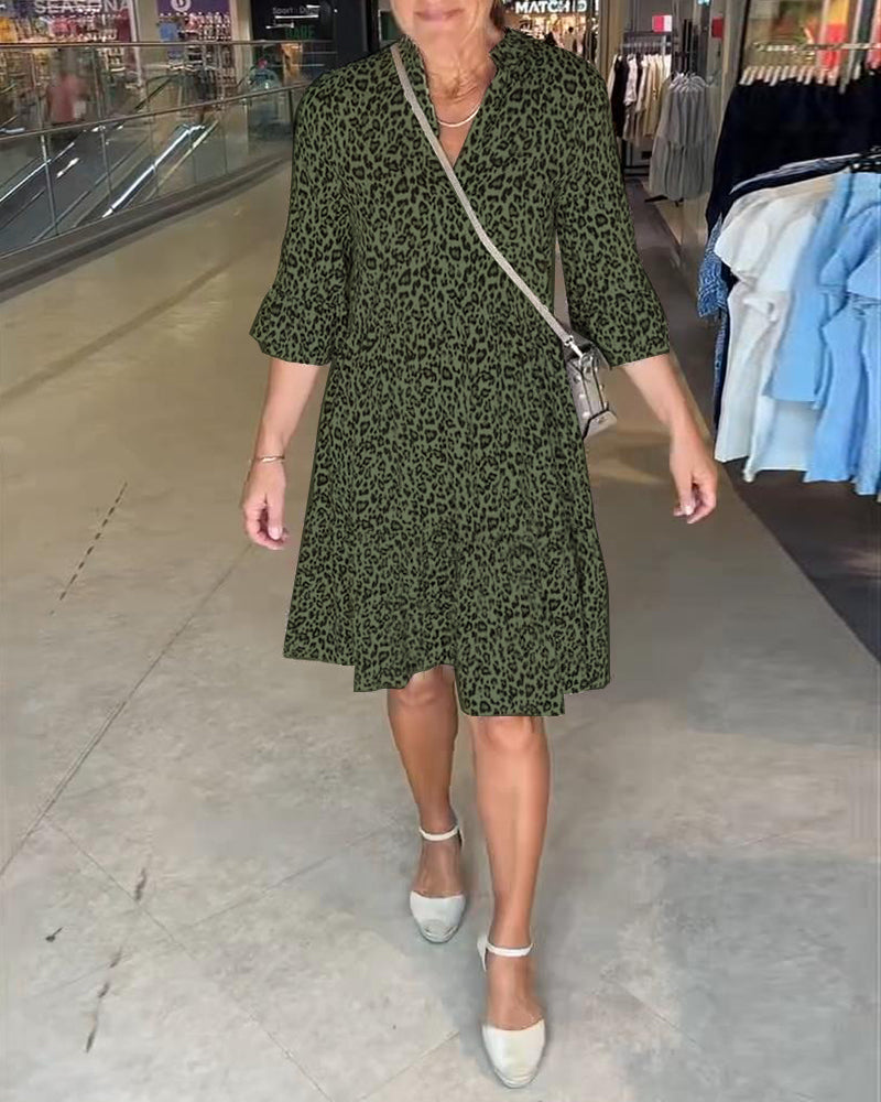 Φόρεμα με λεοπάρ print-GR