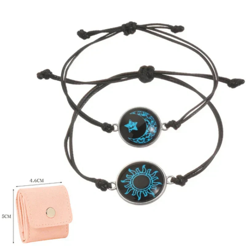 Ήλιος και Σελήνη – Μία Ψυχή. 💞 Βραχιόλια για Ζευγάρια που Συνδέονται Παρά την Απόσταση.