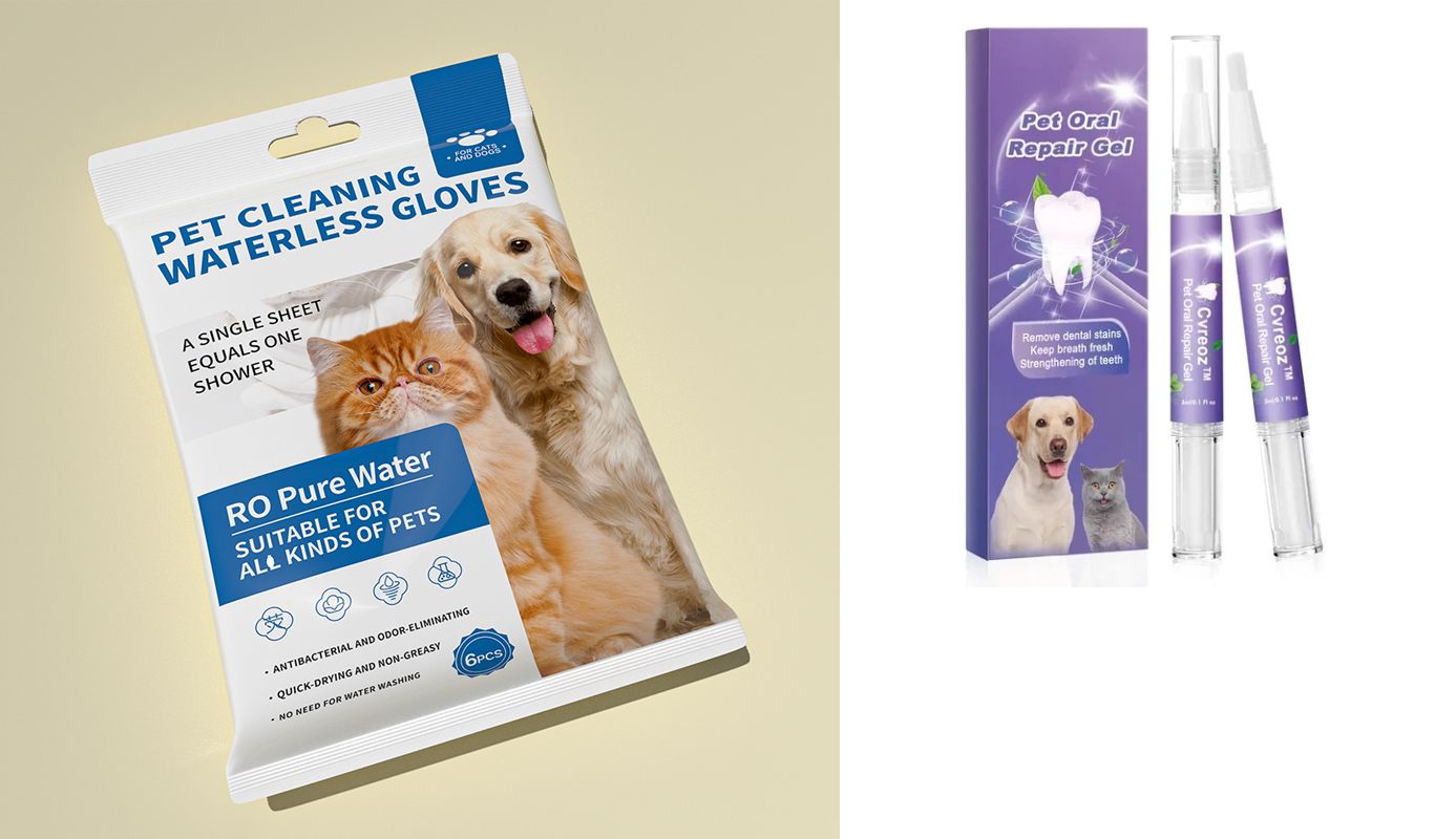 🐶 Γάντια αποσμητικού καθαρισμού κατοικίδιων ζώων χωρίς ξέβγαλμα-GR