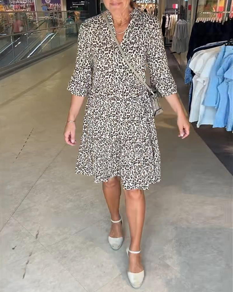 Φόρεμα με λεοπάρ print-GR