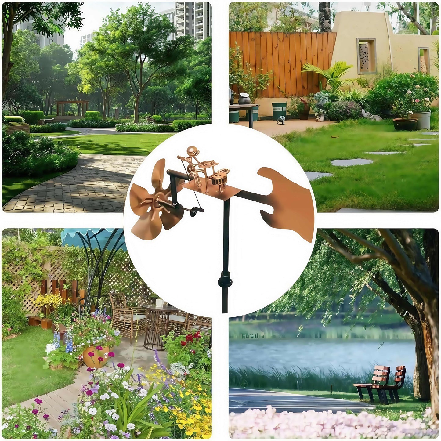 🔥Paskutinė 49 % nuolaidos diena🥁Ribotas kiekis rankų darbo vėjo malūnų su stulpu🎸-LT