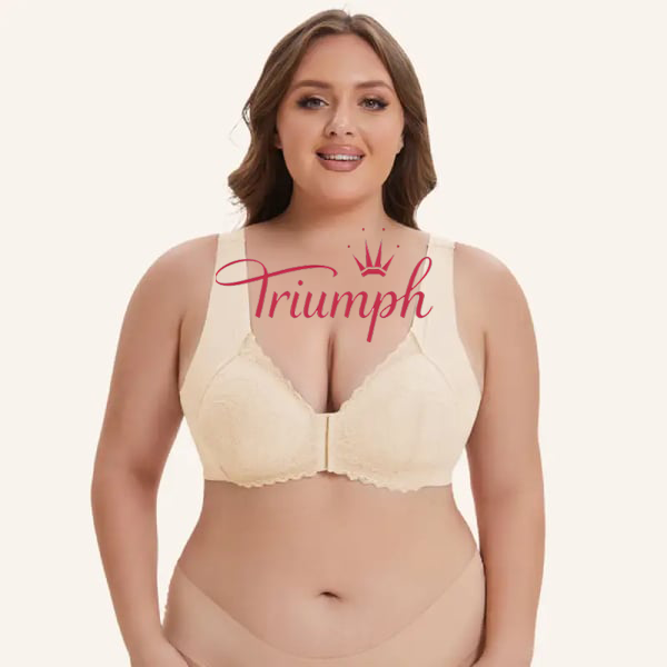 Triumph – (3vnt) 5D raštuota priekinio uždarymo belaidė atrama liemenėlė-LT