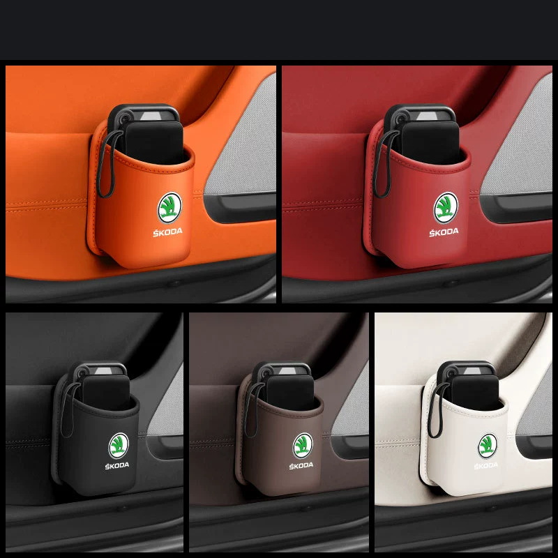 Δερμάτινη θήκη ποτηριών αυτοκινήτου-GR