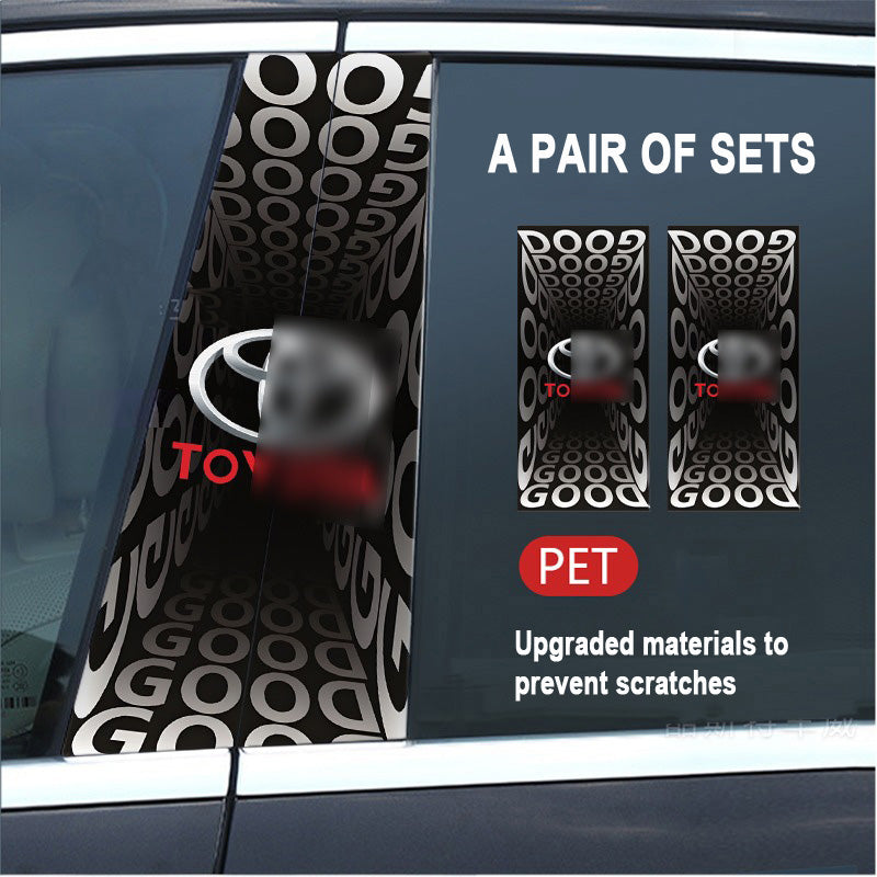 🔥Išpardavimas🔥2025 m. automobilio „Creative“ B statramsčio modifikavimo HD apsauginė plėvelė (2 vnt.)-LT