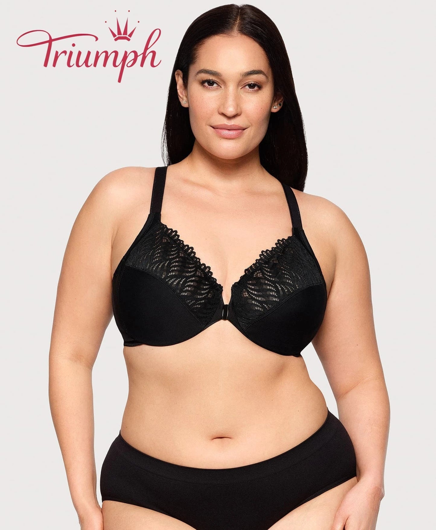 Triumph - (4 τεμ.) - 💖Σουτιέν με κλείσιμο μπροστά και λαιμόκοψη T-GR