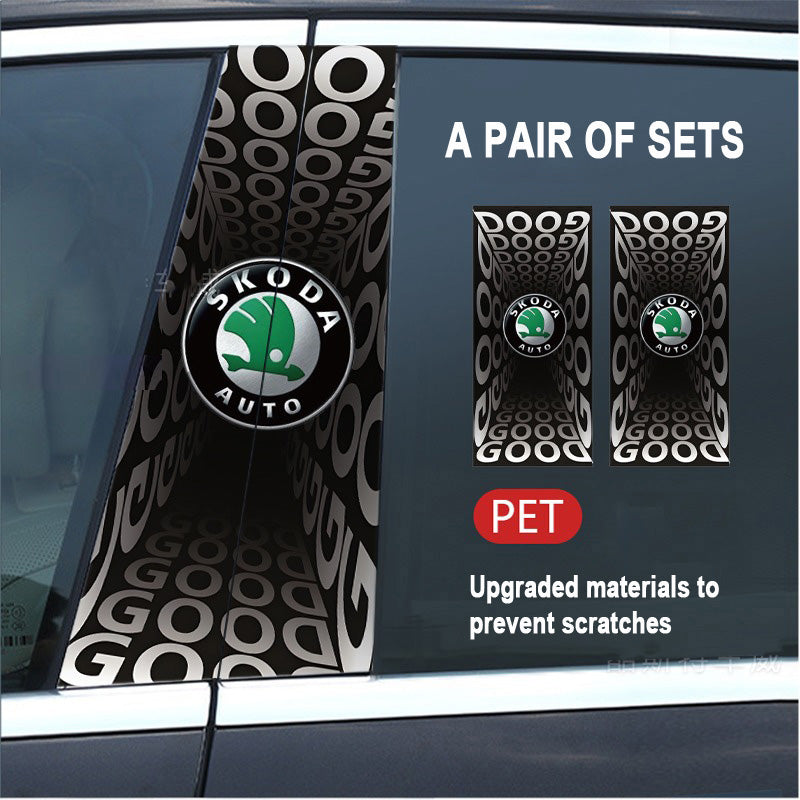 🔥Išpardavimas🔥2025 m. automobilio „Creative“ B statramsčio modifikavimo HD apsauginė plėvelė (2 vnt.)-LT