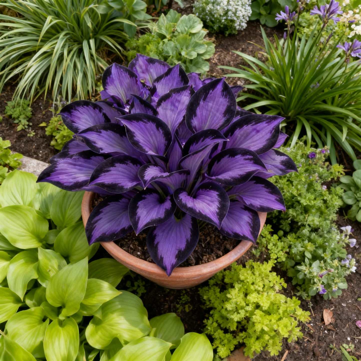 🌌💜 Hosta Purple Heart v omejeni izdaji – globoko, kraljevsko listje, samo tukaj!✨🌿-SI
