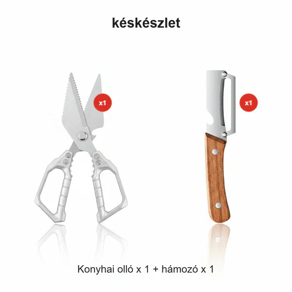 Večnamenske trpežne kuhinjske škarje-GR