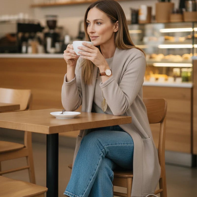 ⏳Ειδική προσφορά περιορισμένου χρόνου⏰Κομψό σετ 3 τεμαχίων που περιλαμβάνει μακρύ ζακετάκι, τοπ και παντελόνι💞-GR