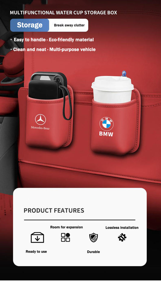 Δερμάτινη θήκη ποτηριών αυτοκινήτου-GR