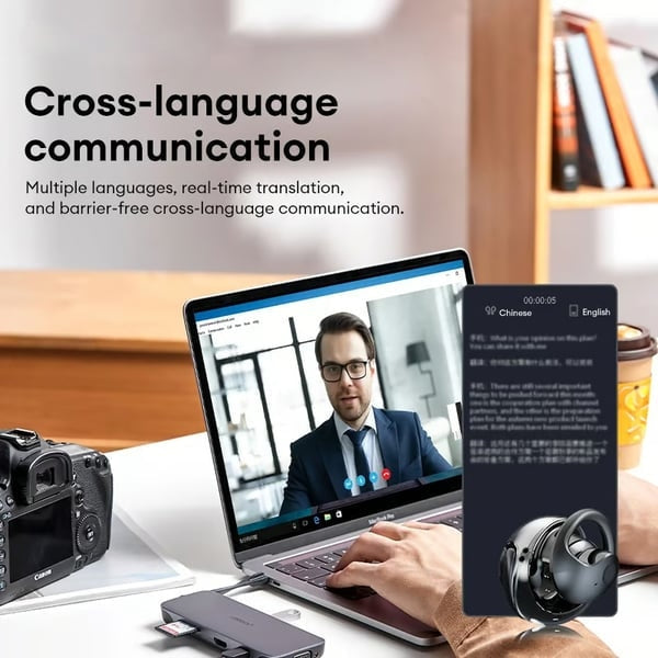 🏆Best Seller Νο. 1 ⏰ Τελευταία μέρα 💎 Ασύρματα ακουστικά OWS Bluetooth 5.4 με μετάφραση AI (για iOS και Android)-GR