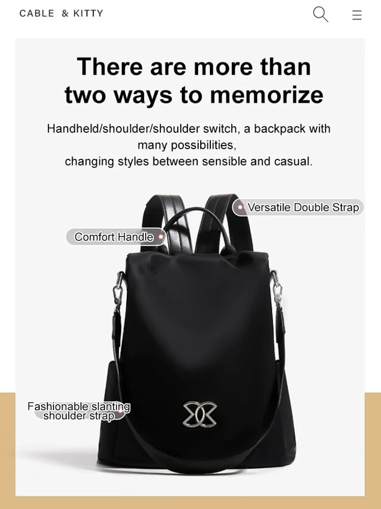 🔥Nahrbtnik z veliko prostornino in zaščito pred krajo - GR 