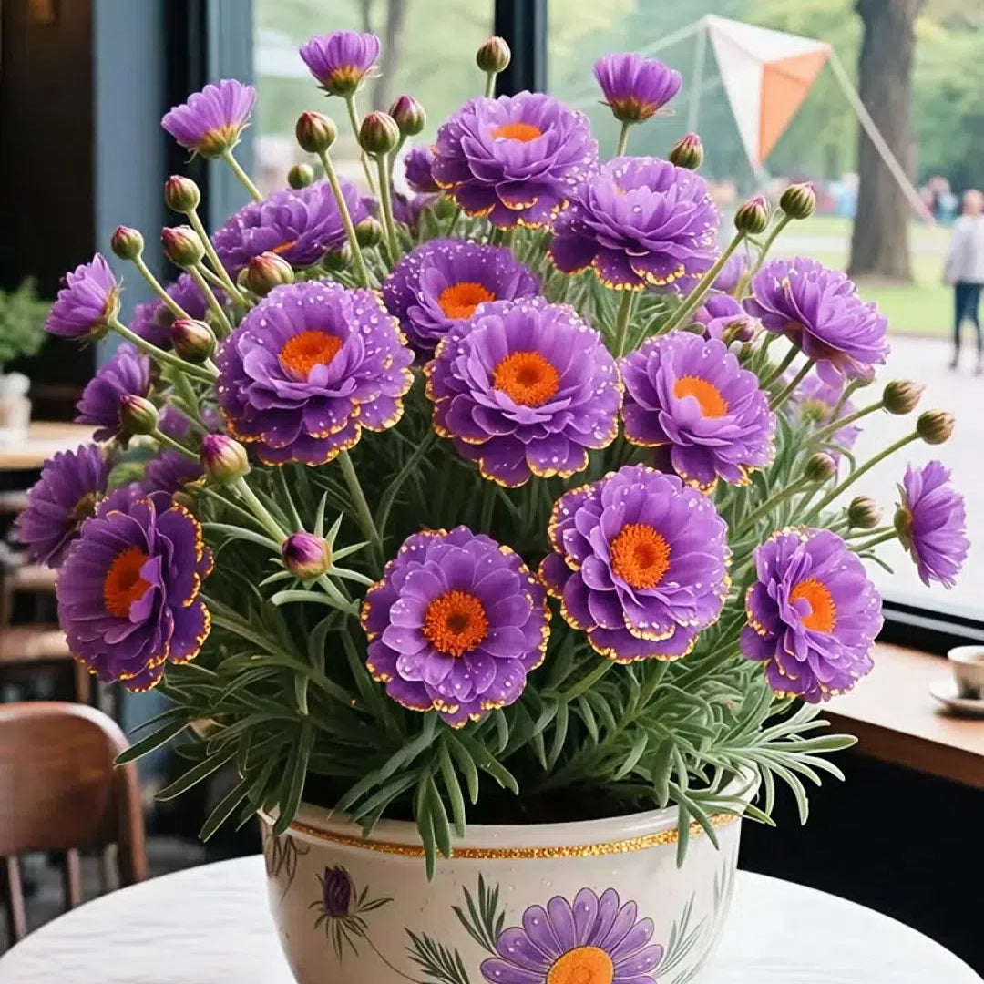 Χρυσή Δαντελωτή Πορτουλάκα🌸✨ Υπέροχα διπλά άνθη για αβίαστο καλοκαιρινό χρώμα-GR