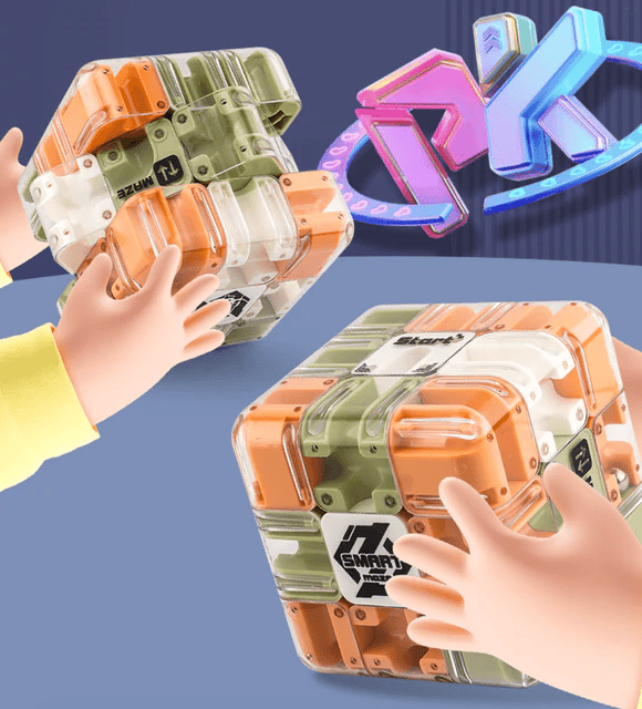 Velik labirint 3D Puzzle Labirint Kocka 🧩✨ – Razburljiva možganska igra za otroke in odrasle 🧠-SL