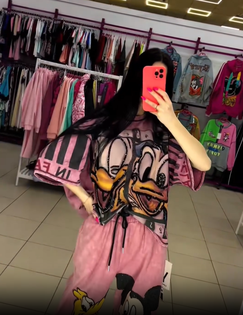 Σετ μπλούζας και παντελονιού με θέμα τον Ντόναλντ Ντακ και τον Μίκυ Μάους-GR