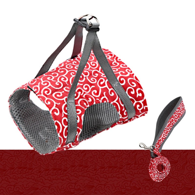 Λουρί κατοικίδιου με ιμάντα στήθους και ζώνη-GR