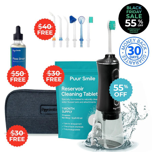 PUURSMILE ΝΕΡΟ FLOSSER – 55% ΕΚΠΤΩΣΗ ΤΗΝ BLACK FRIDAY + 4 ΔΩΡΕΑΝ ΔΩΡΑ-GR